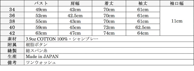 WORKERS Sack Coat Lt. Chambray-Graph